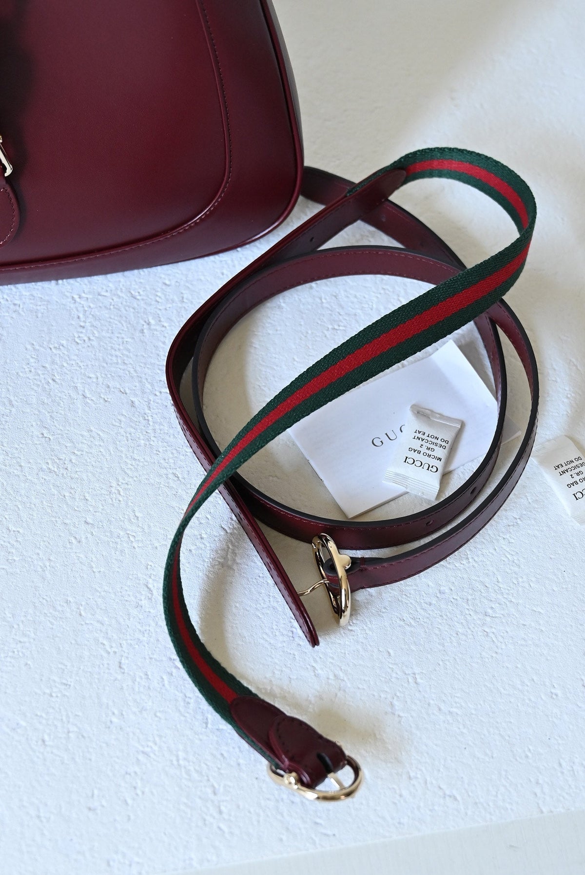 Bolso de hombro Jackie, nueva versión, de piel roja