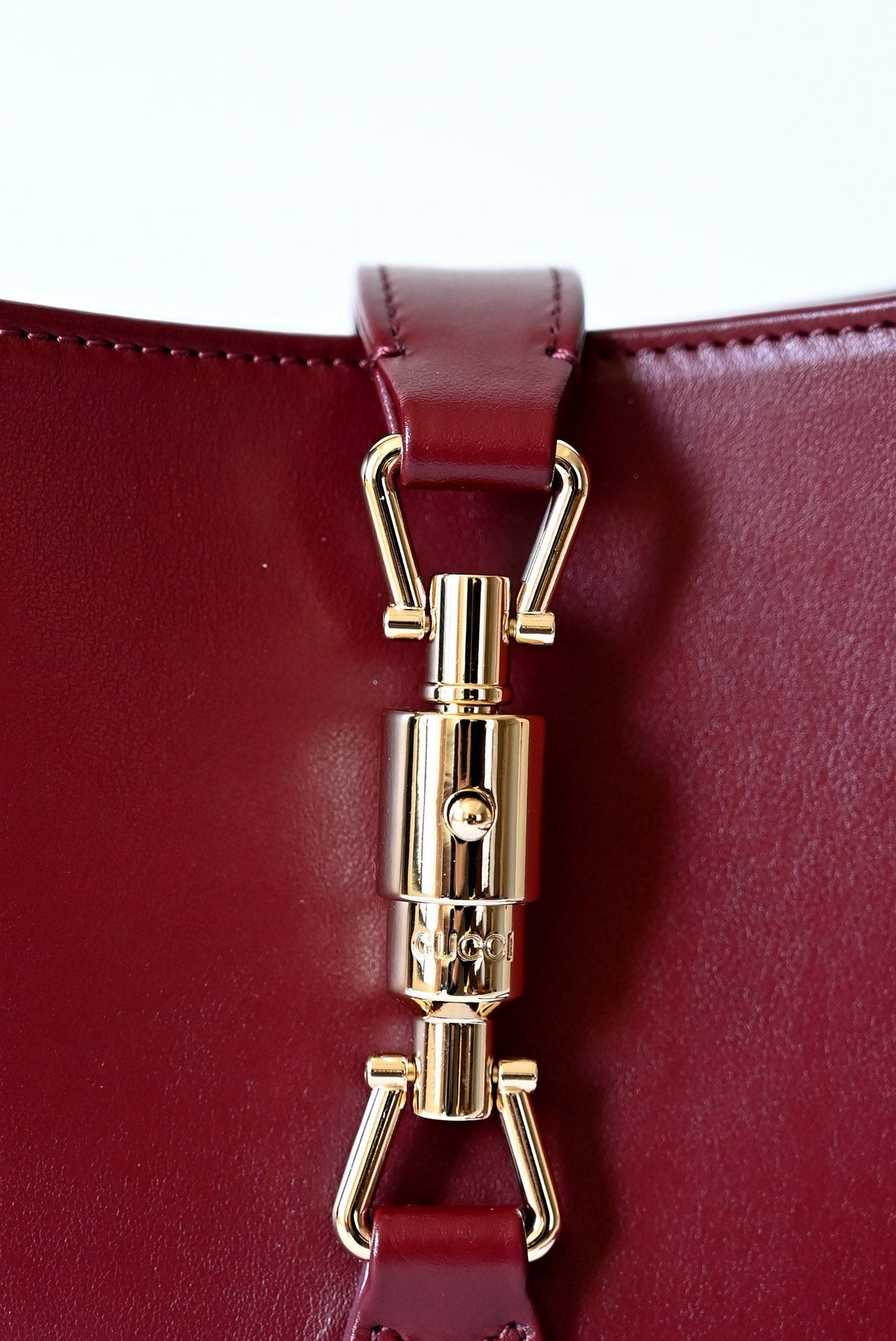 Bolso de hombro Jackie, nueva versión, de piel roja