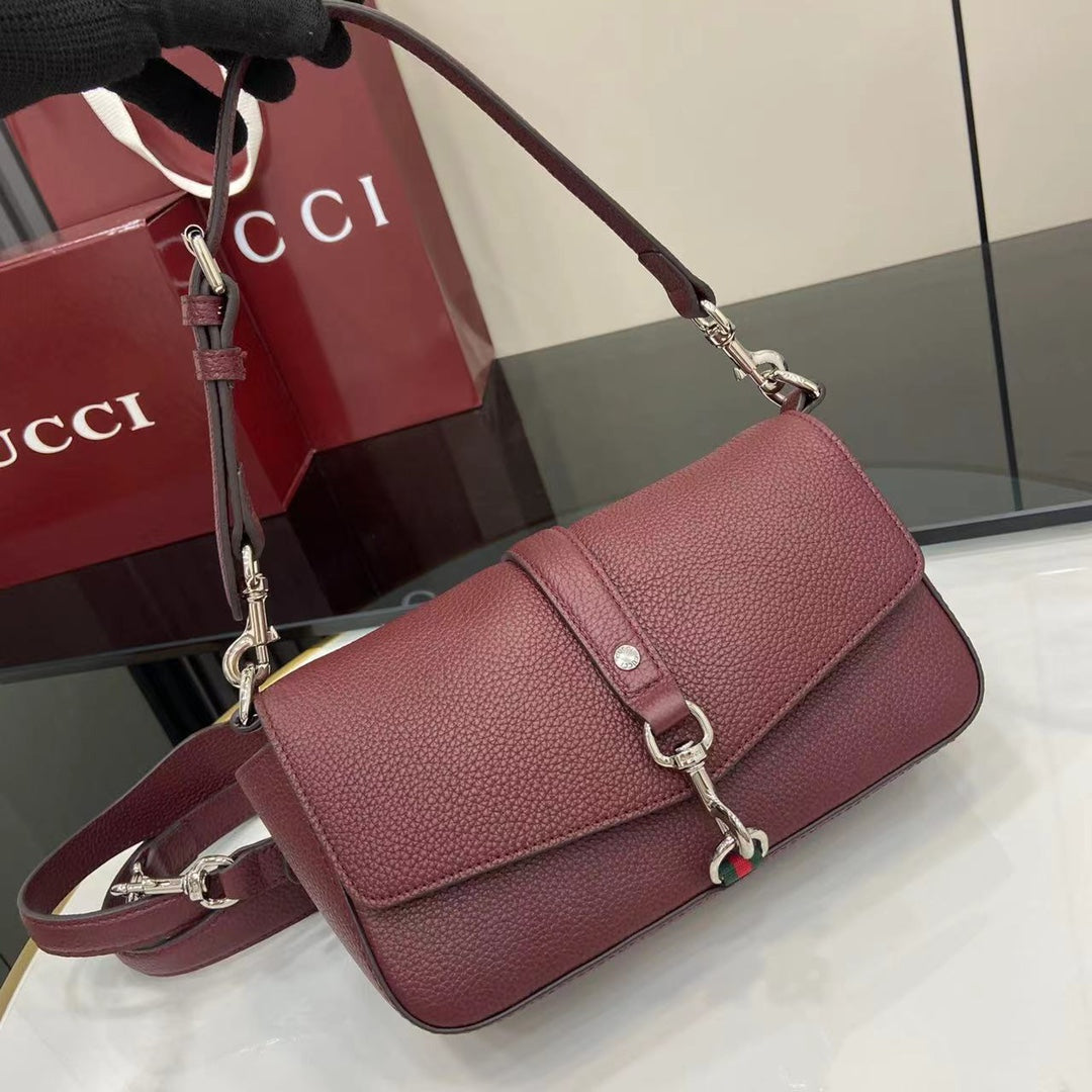 Bolso bandolera Ancora de piel roja