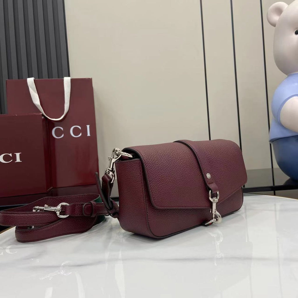 Bolso bandolera Ancora de piel roja