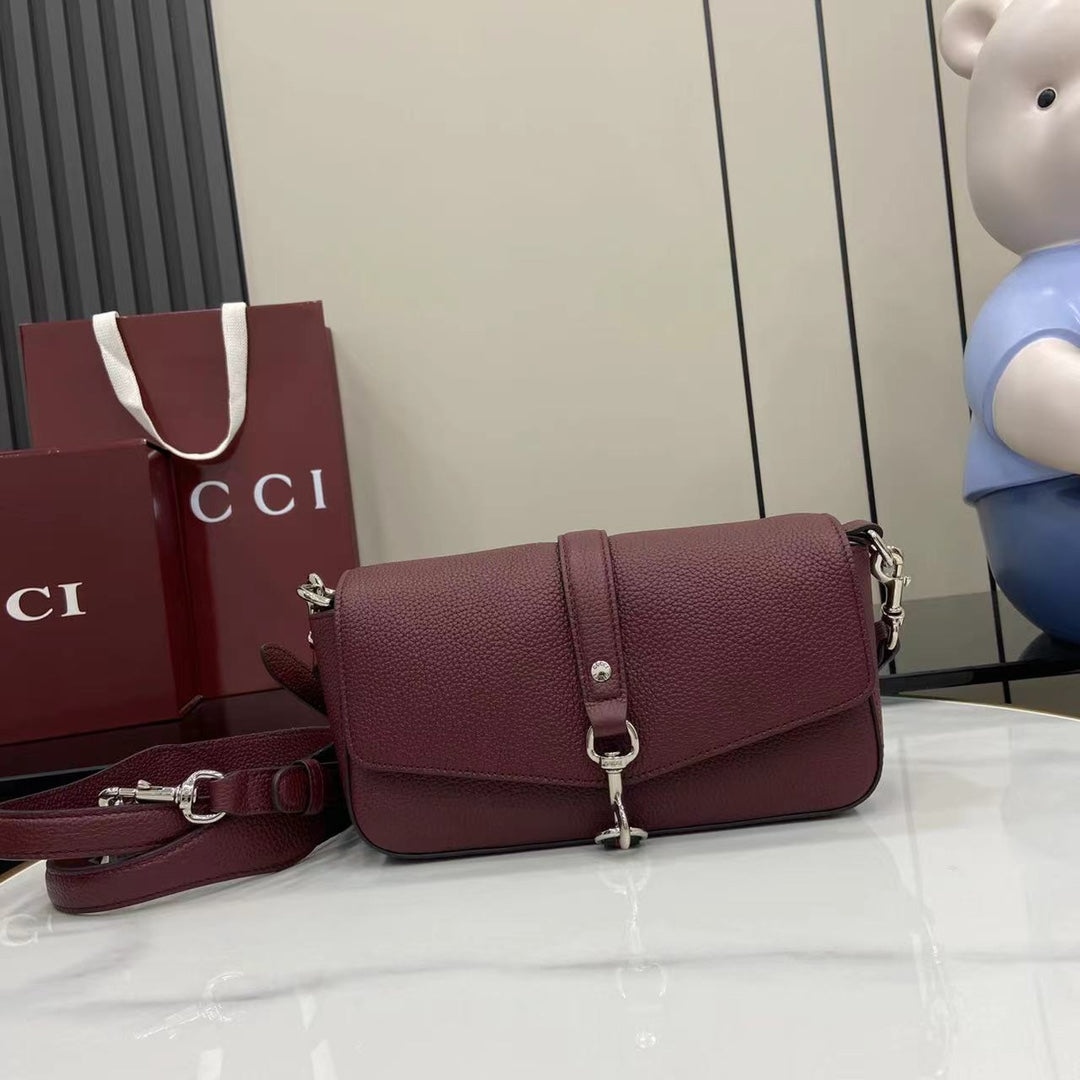 Bolso bandolera Ancora de piel roja
