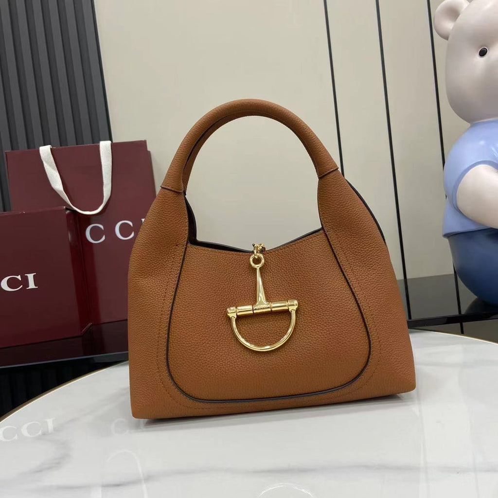 Bolso bandolera Softbit de piel marrón