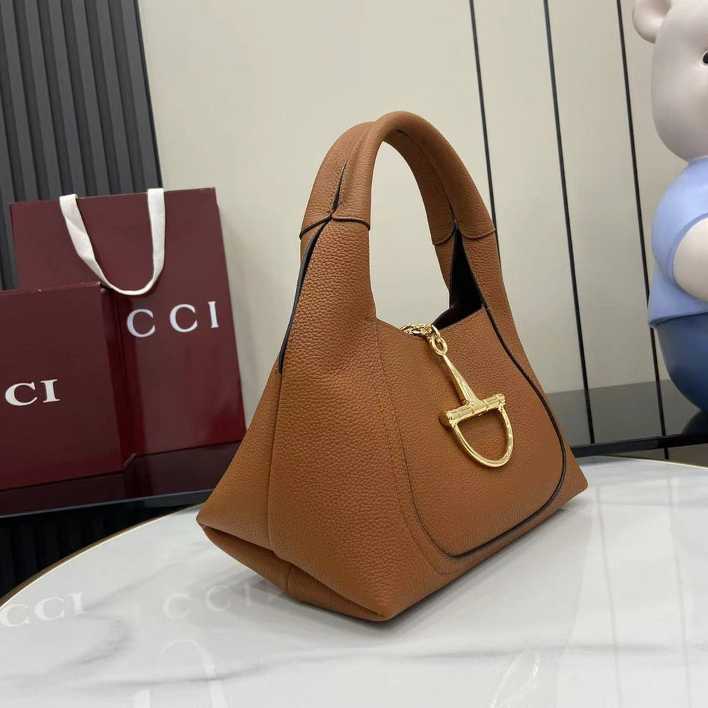 Bolso bandolera Softbit de piel marrón