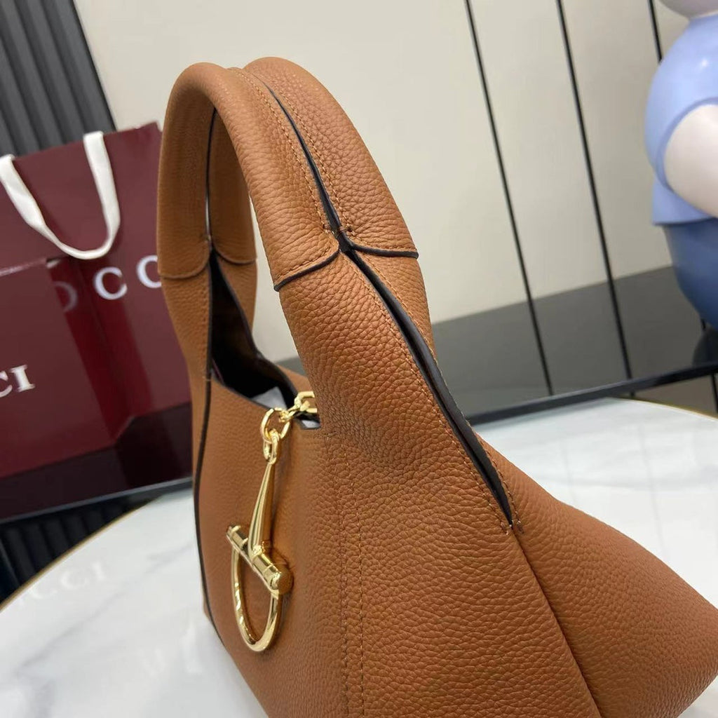 Bolso bandolera Softbit de piel marrón