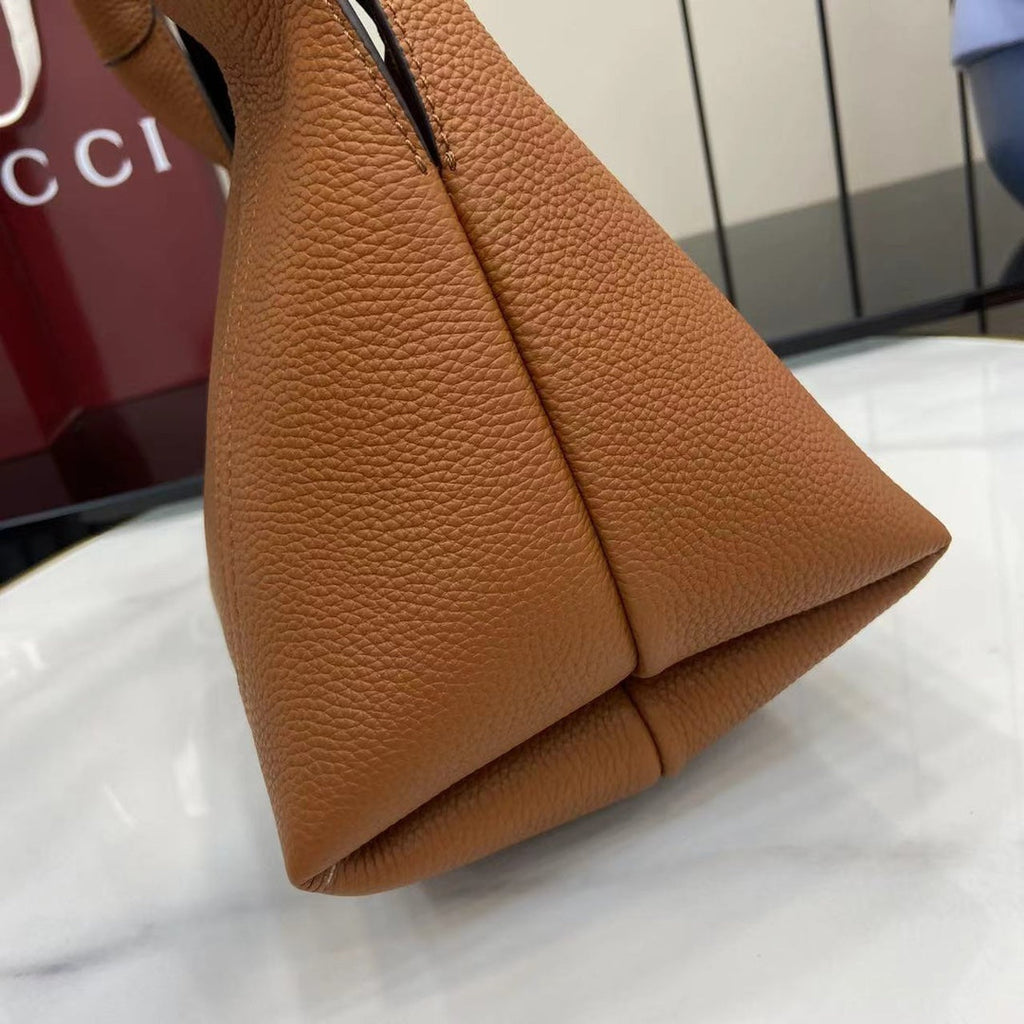 Bolso bandolera Softbit de piel marrón