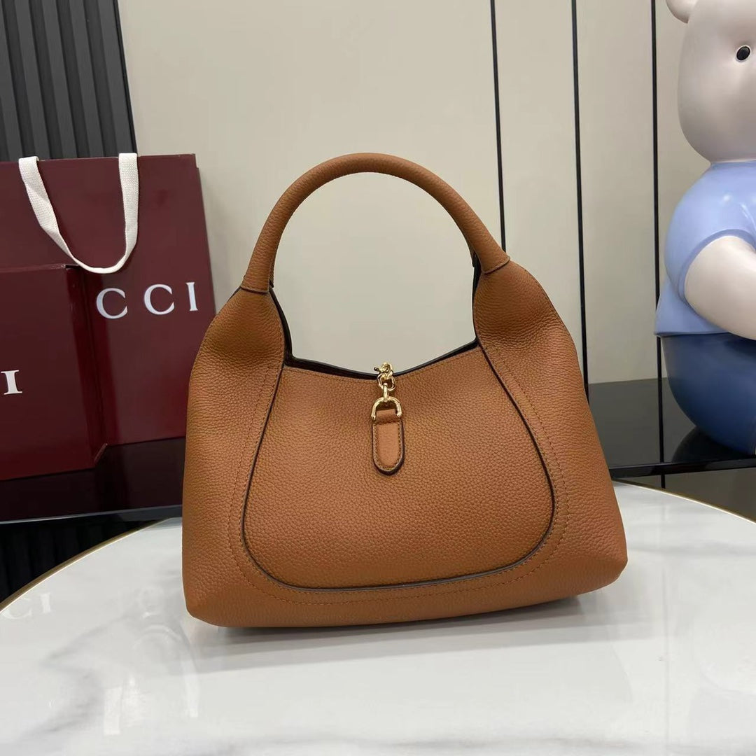 Bolso bandolera Softbit de piel marrón
