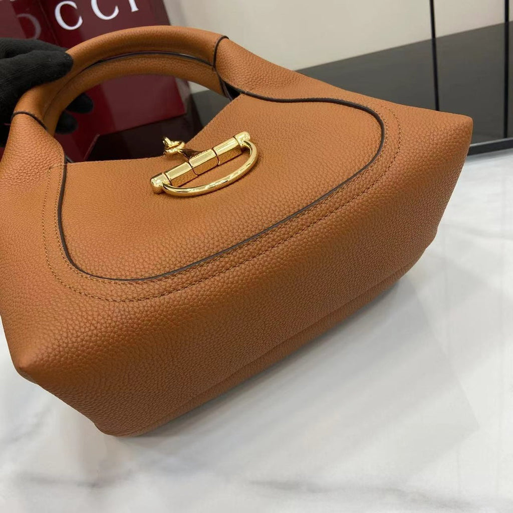 Bolso bandolera Softbit de piel marrón
