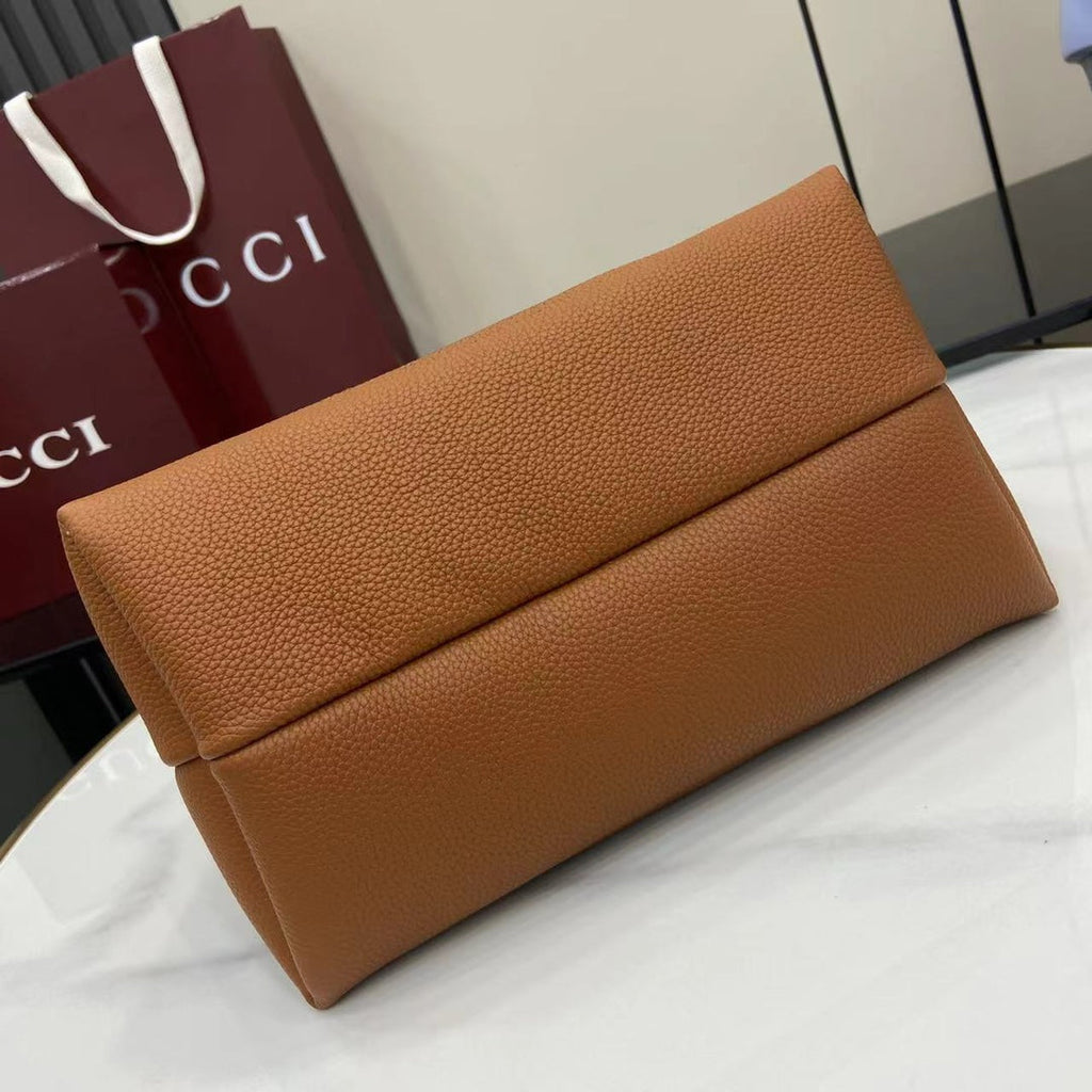 Bolso bandolera Softbit de piel marrón