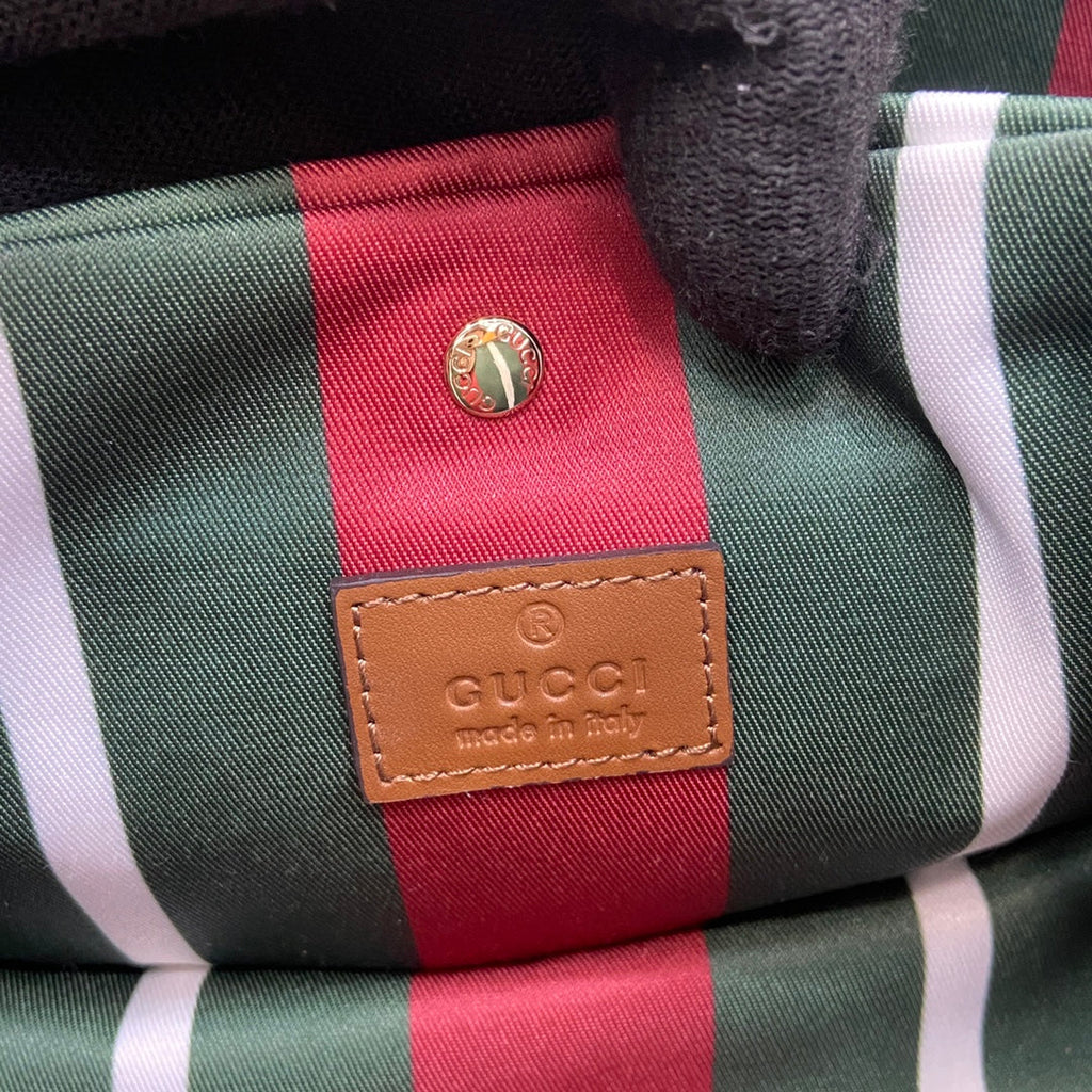 Bolso Mini Bucket Bag Emblem de piel marrón