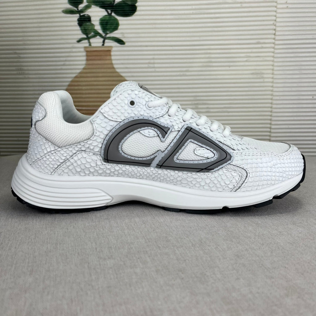 Zapatillas inspiradas en B30 – Piel de serpiente blanca