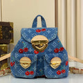 Mochila Monogram Denim Cereza