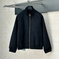 Chaqueta de estilo cuero con monograma integral