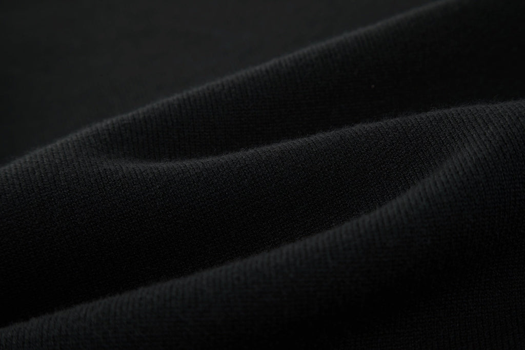 Suéter de mezcla de lana con logo jacquard
