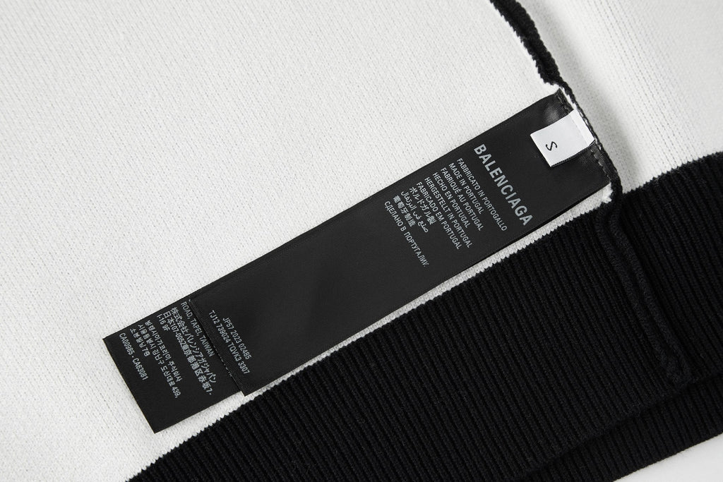 Suéter de mezcla de lana con logo jacquard