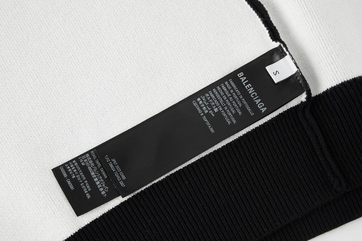 Suéter de mezcla de lana con logo jacquard