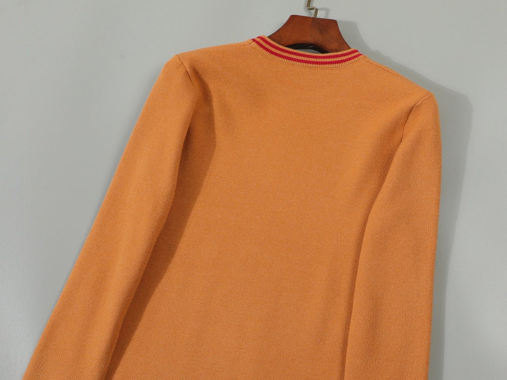 Suéter de punto modal – Naranja
