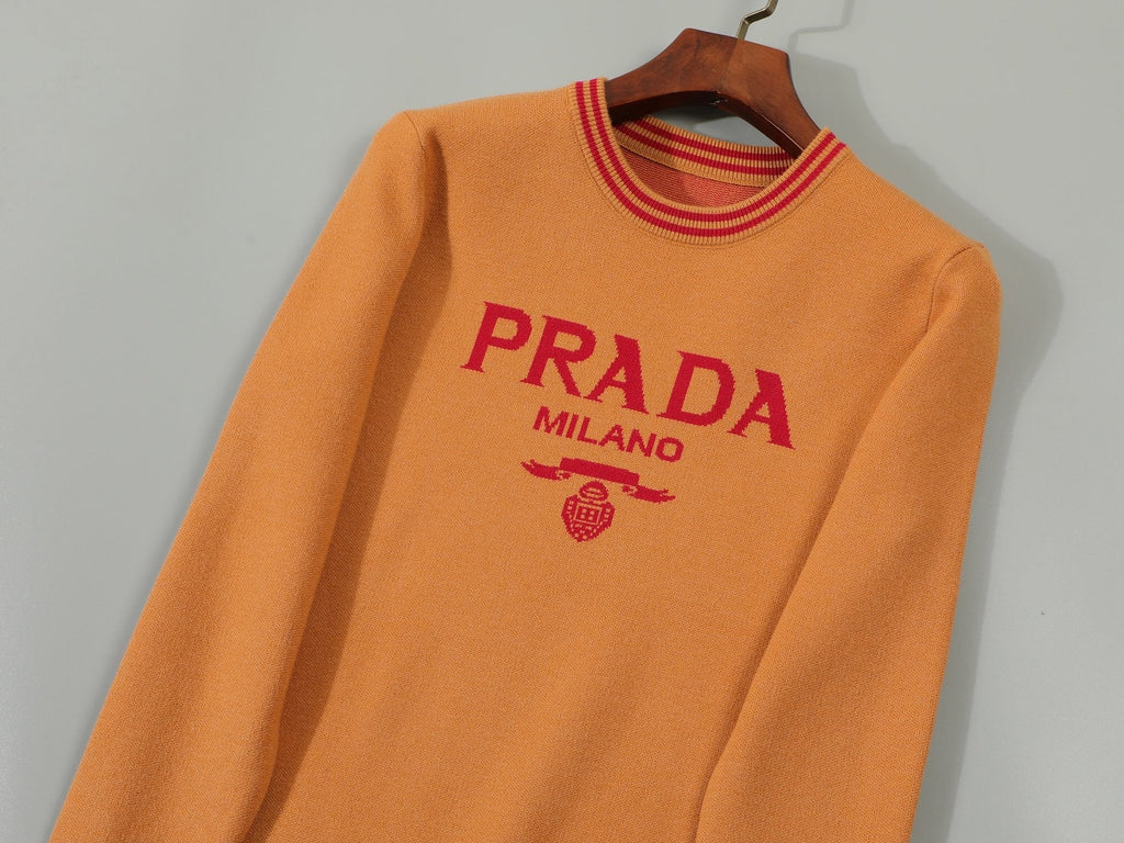 Suéter de punto modal – Naranja