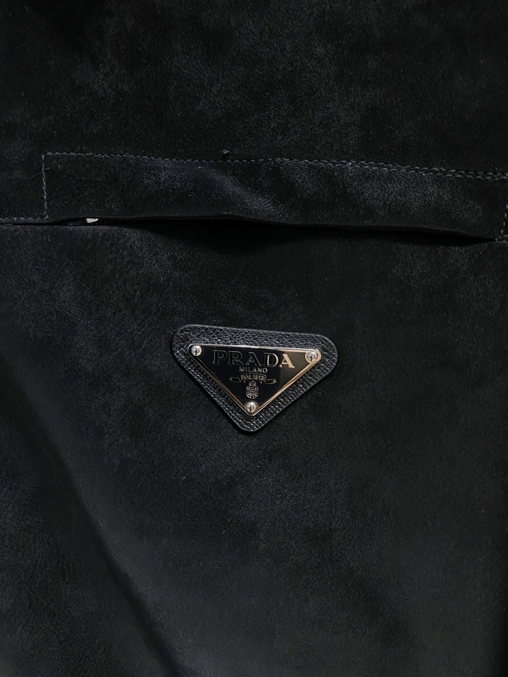 Blazer de ante bicolor