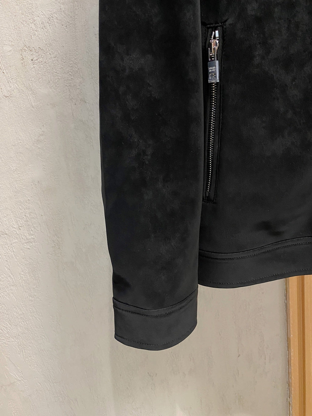 Blazer de ante bicolor
