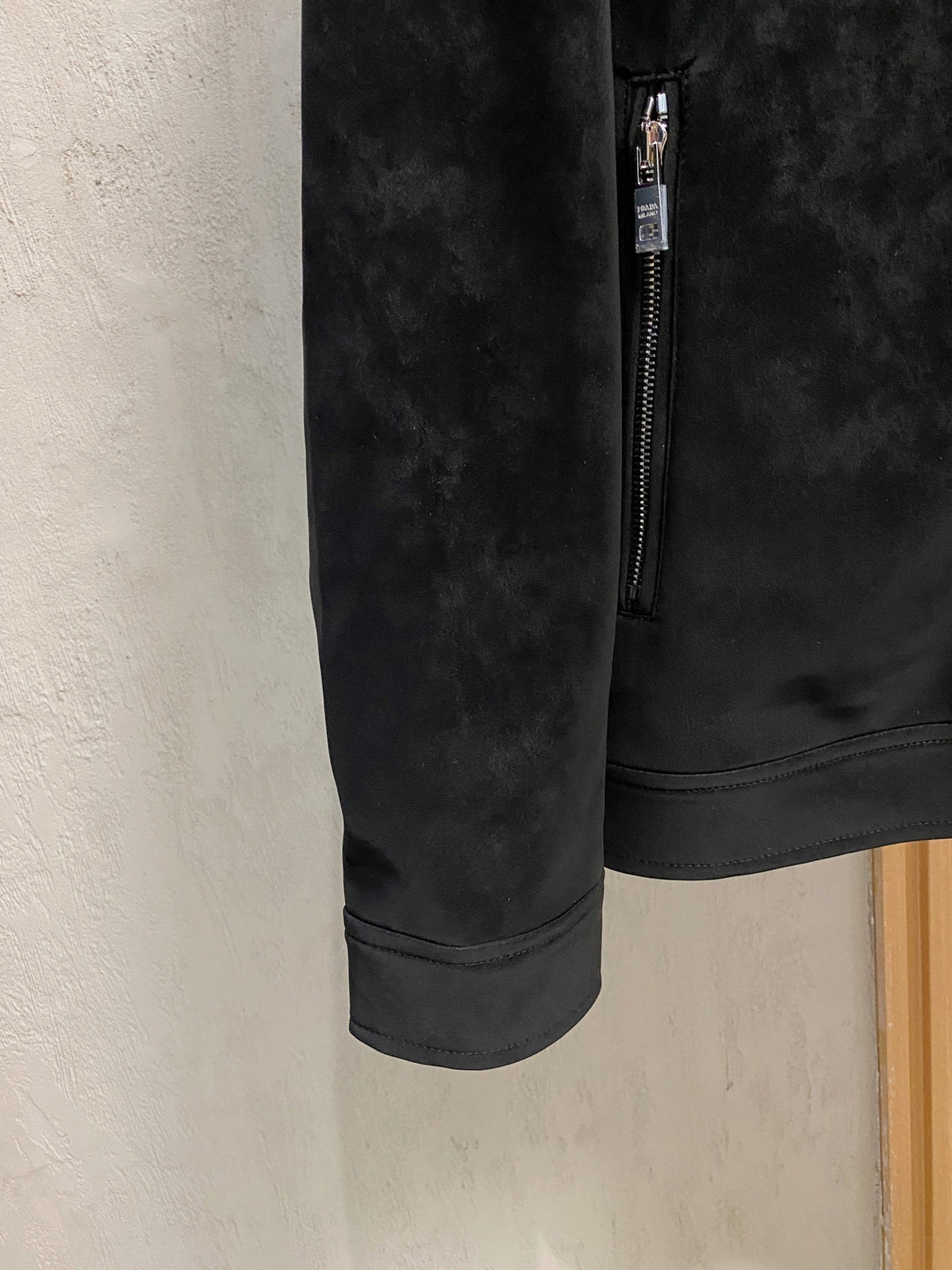 Blazer de ante bicolor