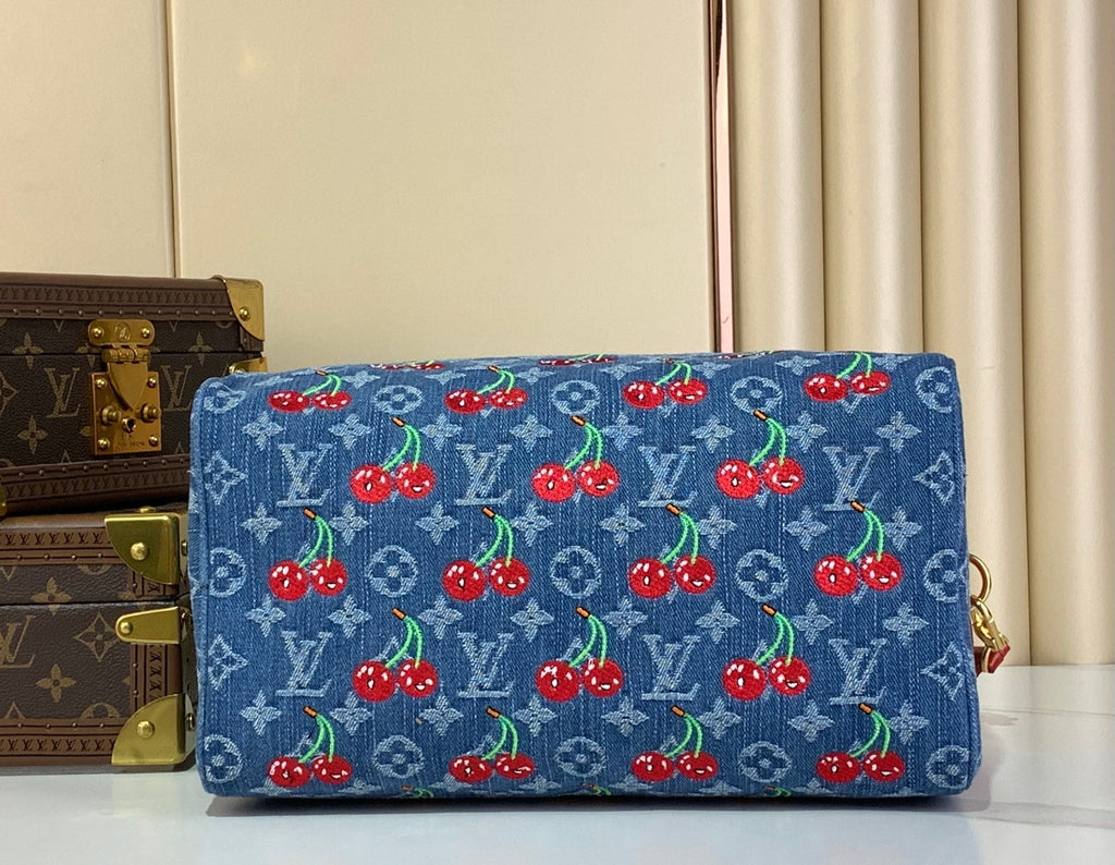 Monograma Denim Cereza