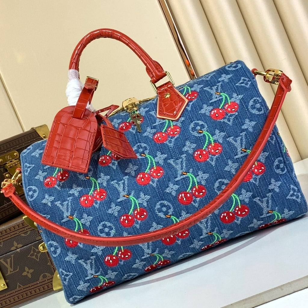 Monograma Denim Cereza