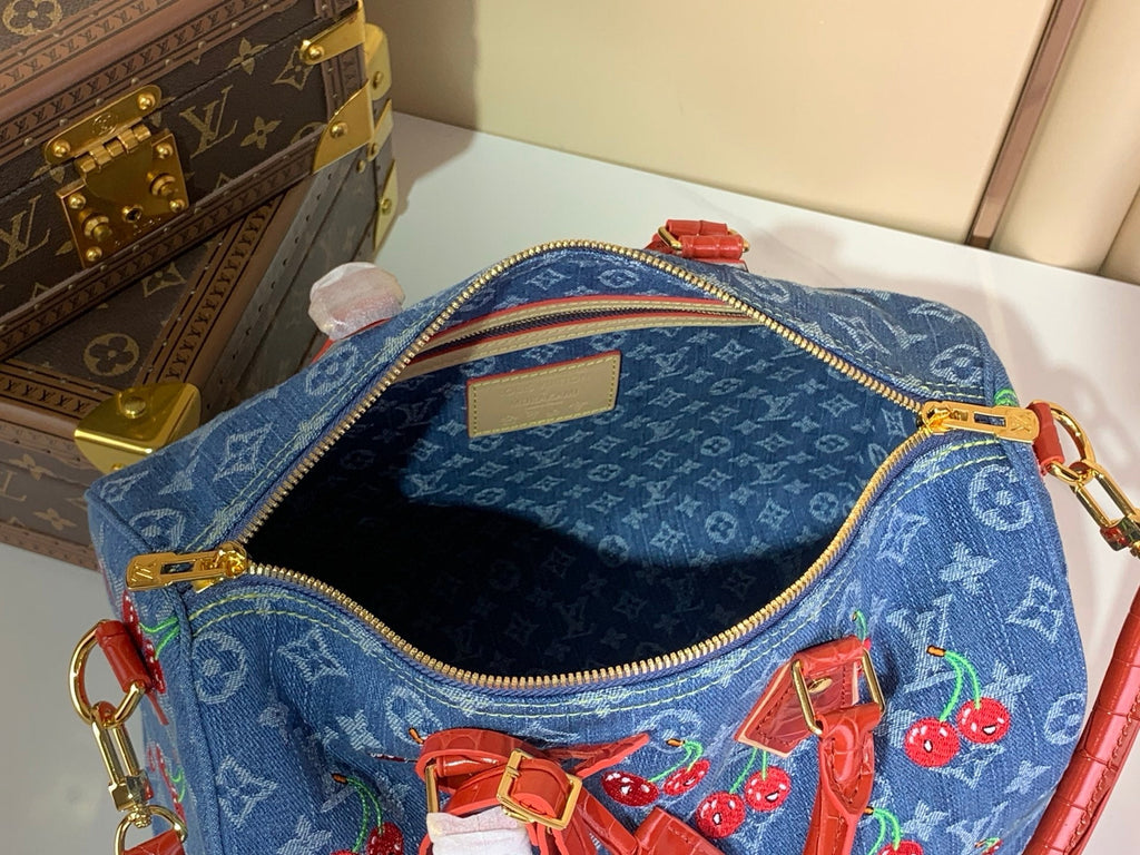 Monograma Denim Cereza