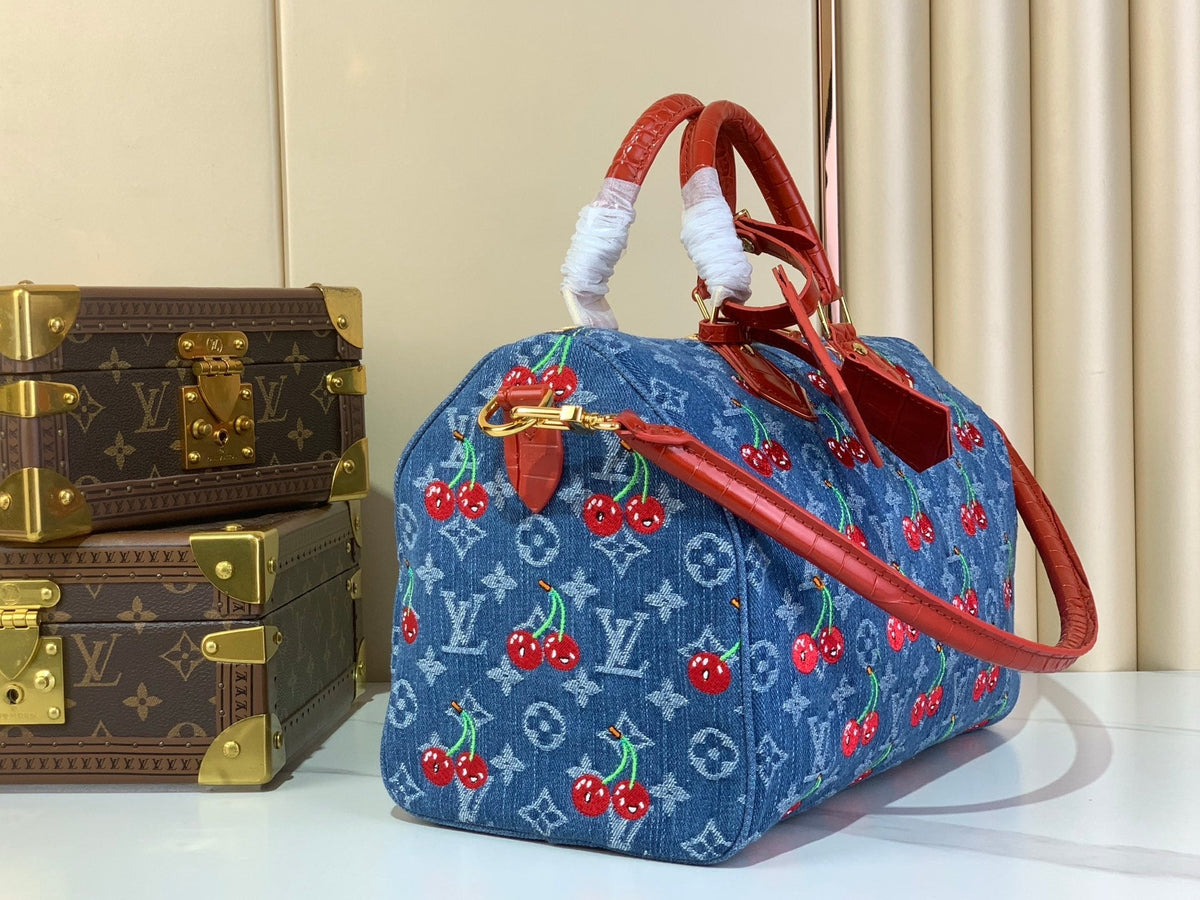 Monograma Denim Cereza