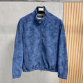 Chaqueta italiana de ante con cuello alto