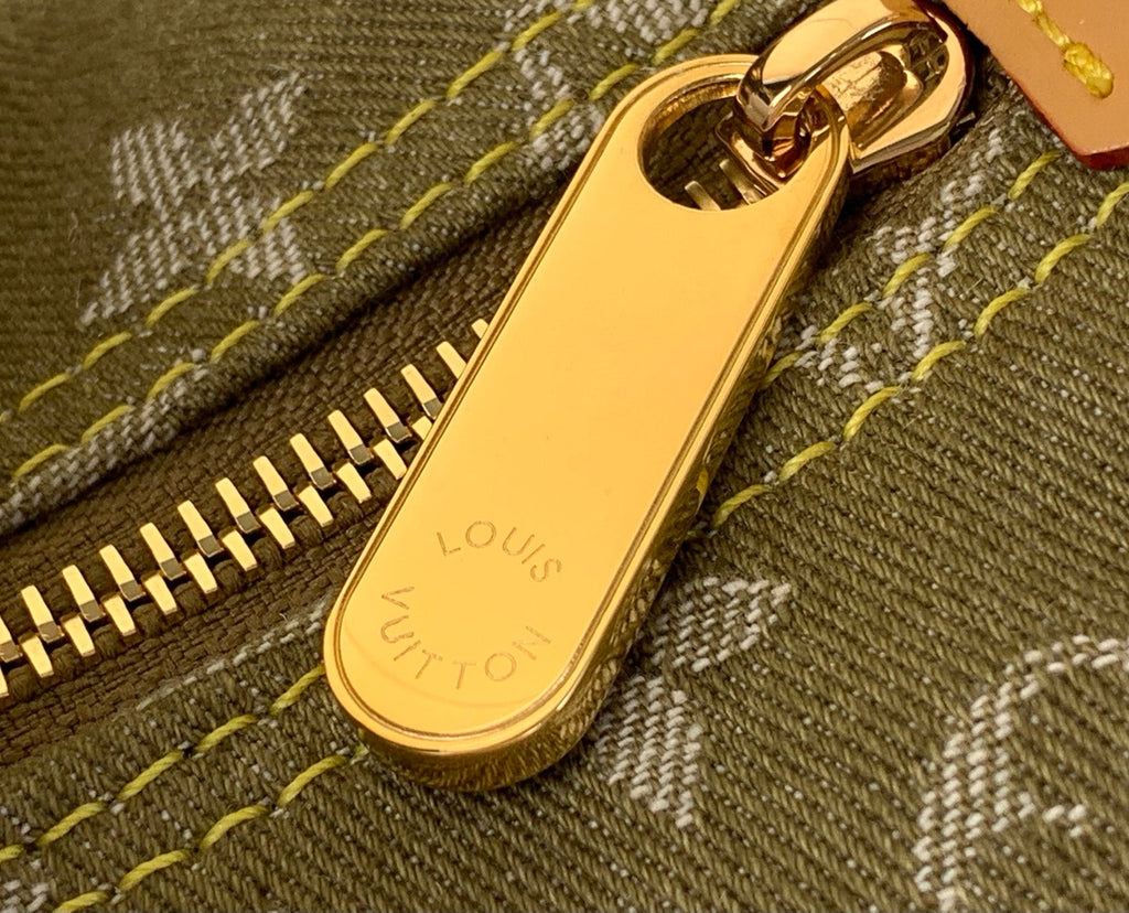 Bolso bandolera vintage de mezclilla verde
