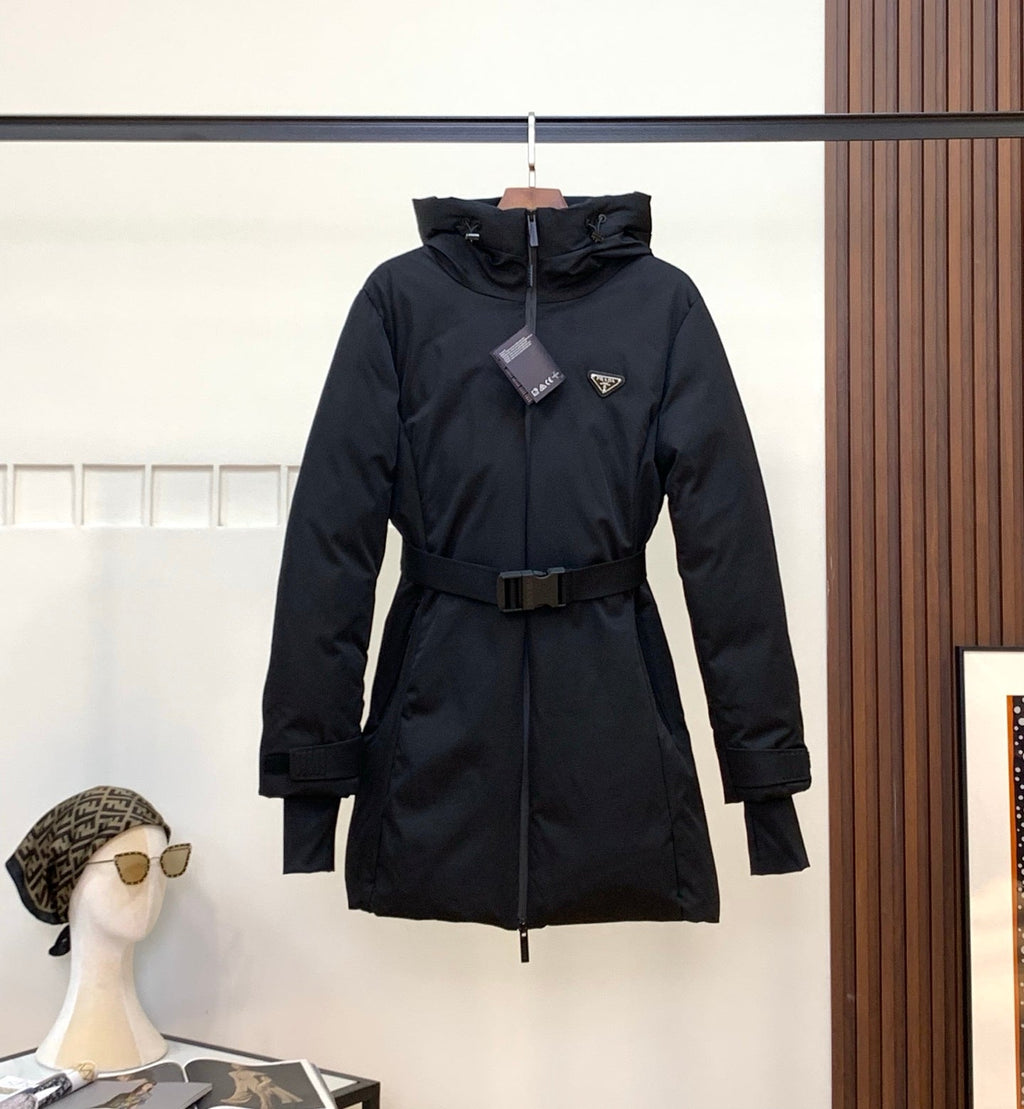 Chaqueta de plumón de ganso negro