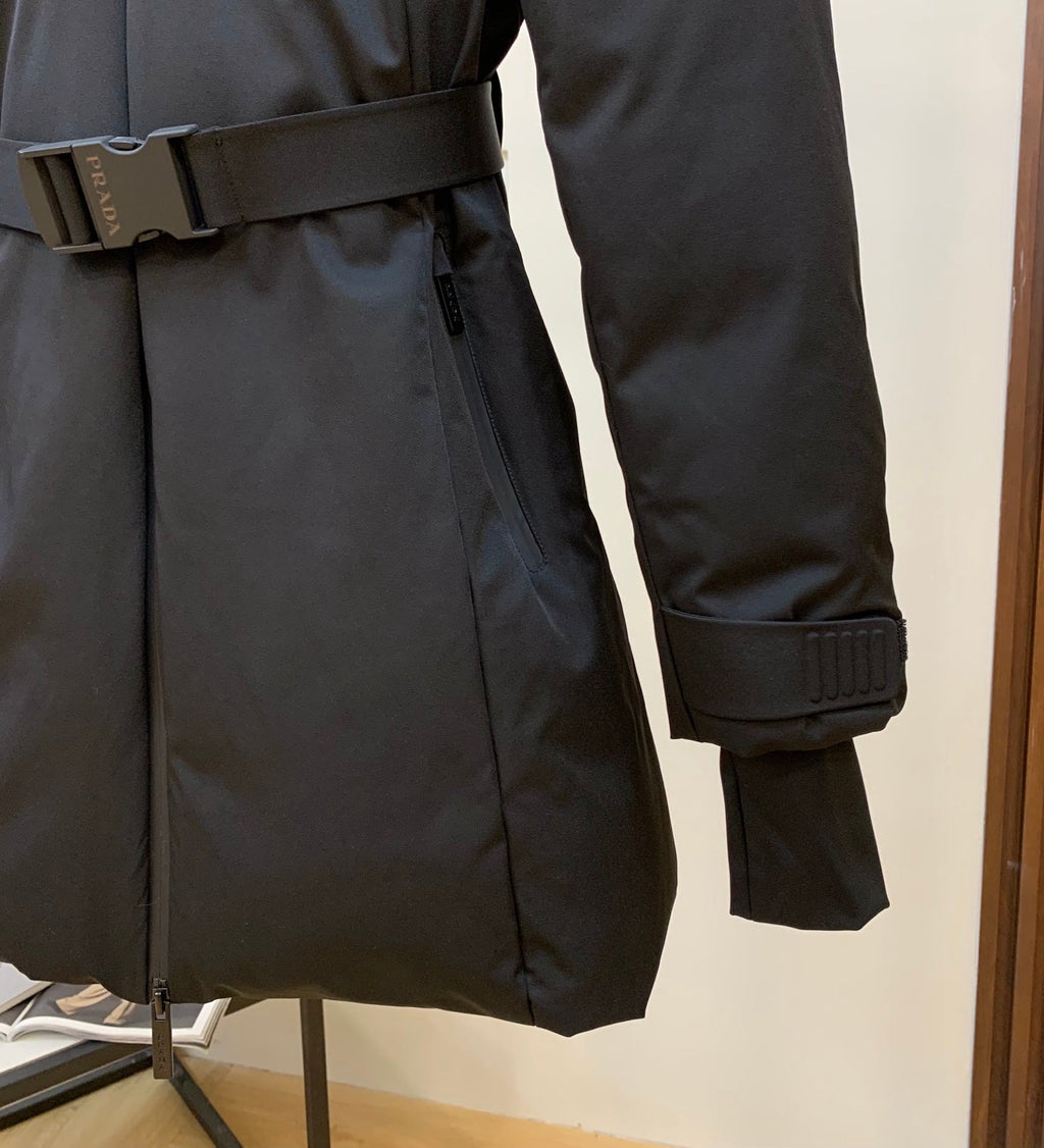Chaqueta de plumón de ganso negro