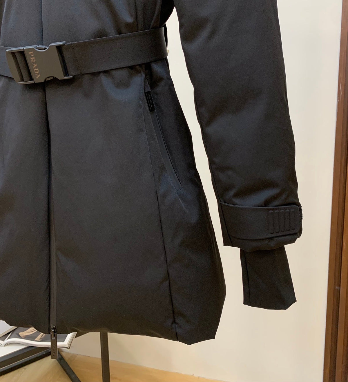 Chaqueta de plumón de ganso negro
