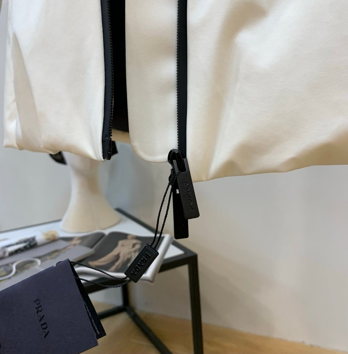 Chaqueta de plumón de ganso blanco