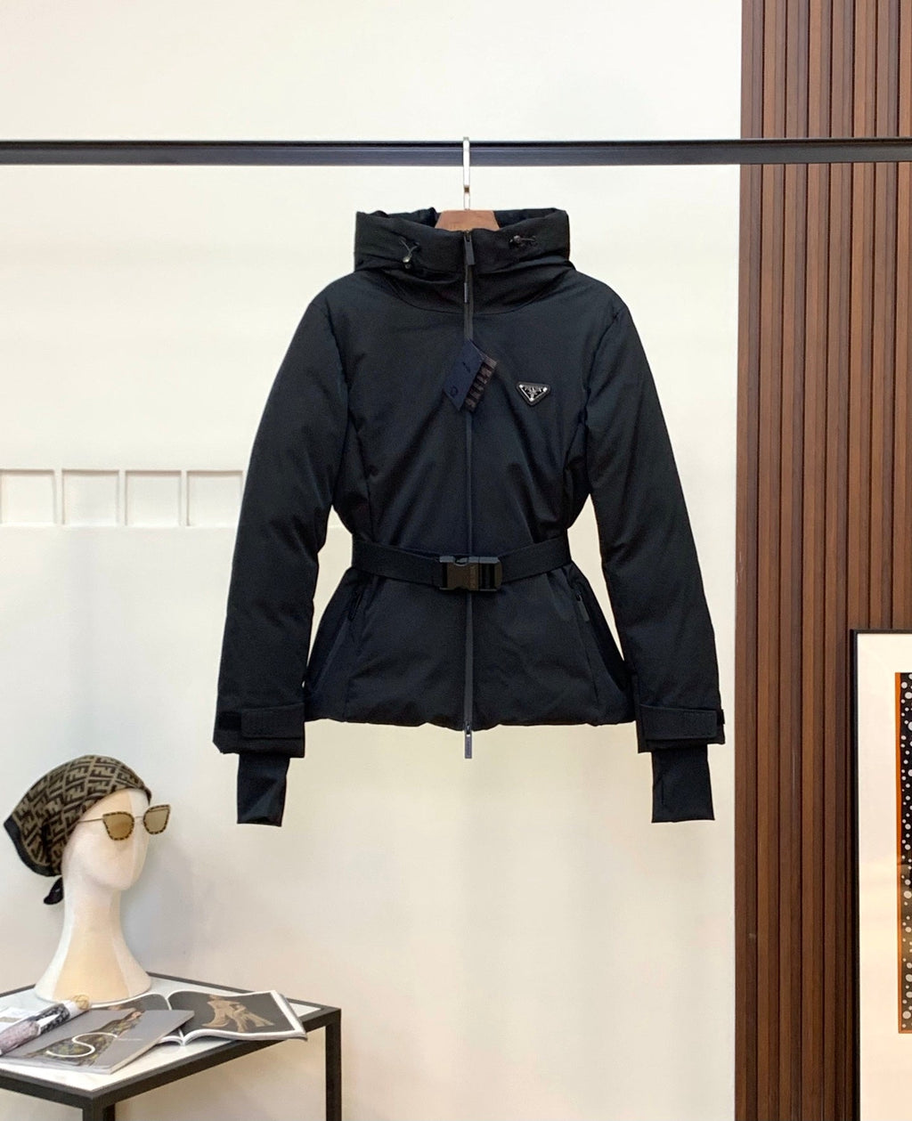 Chaqueta de plumón de ganso blanco