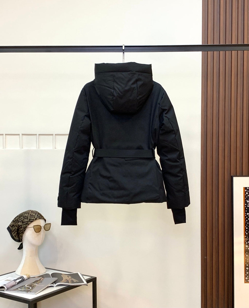 Chaqueta de plumón de ganso blanco