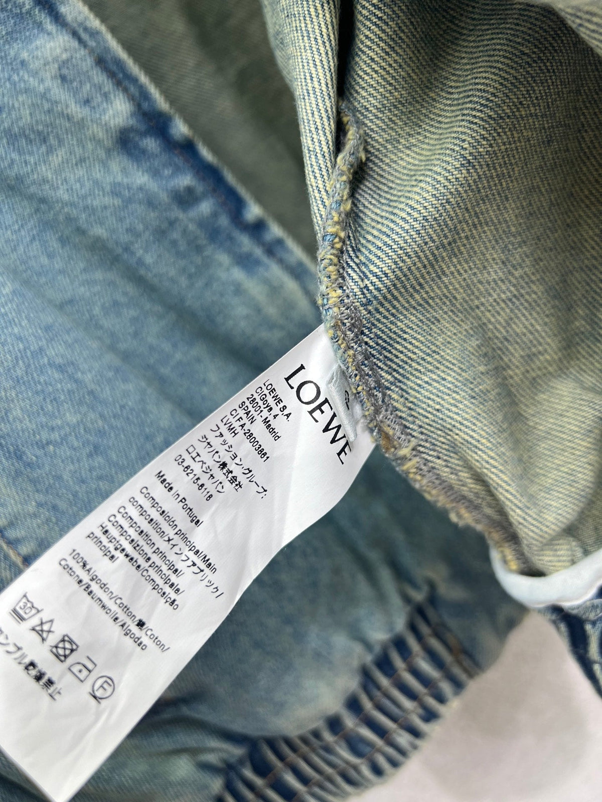 Chaqueta vaquera lavada bordada LW