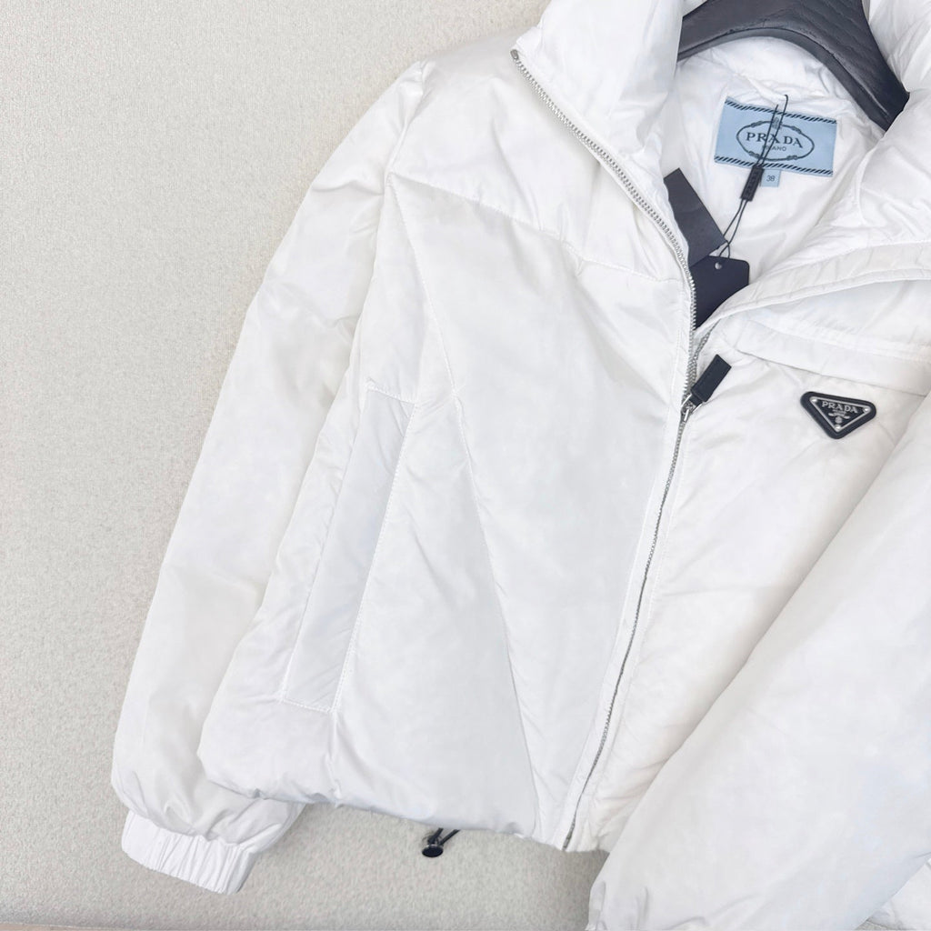 Chaqueta de plumón de ganso blanco