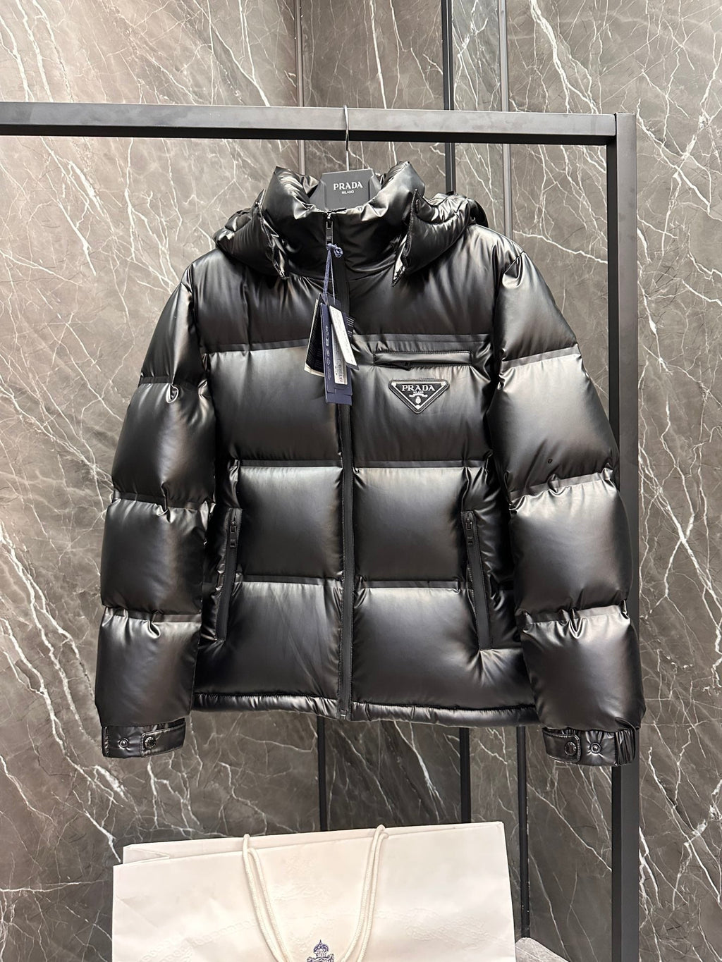 Chaqueta de plumón laminado de primera calidad
