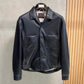 Chaqueta de cuero sintético para hombre