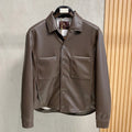 Chaqueta de cuero sintético para hombre
