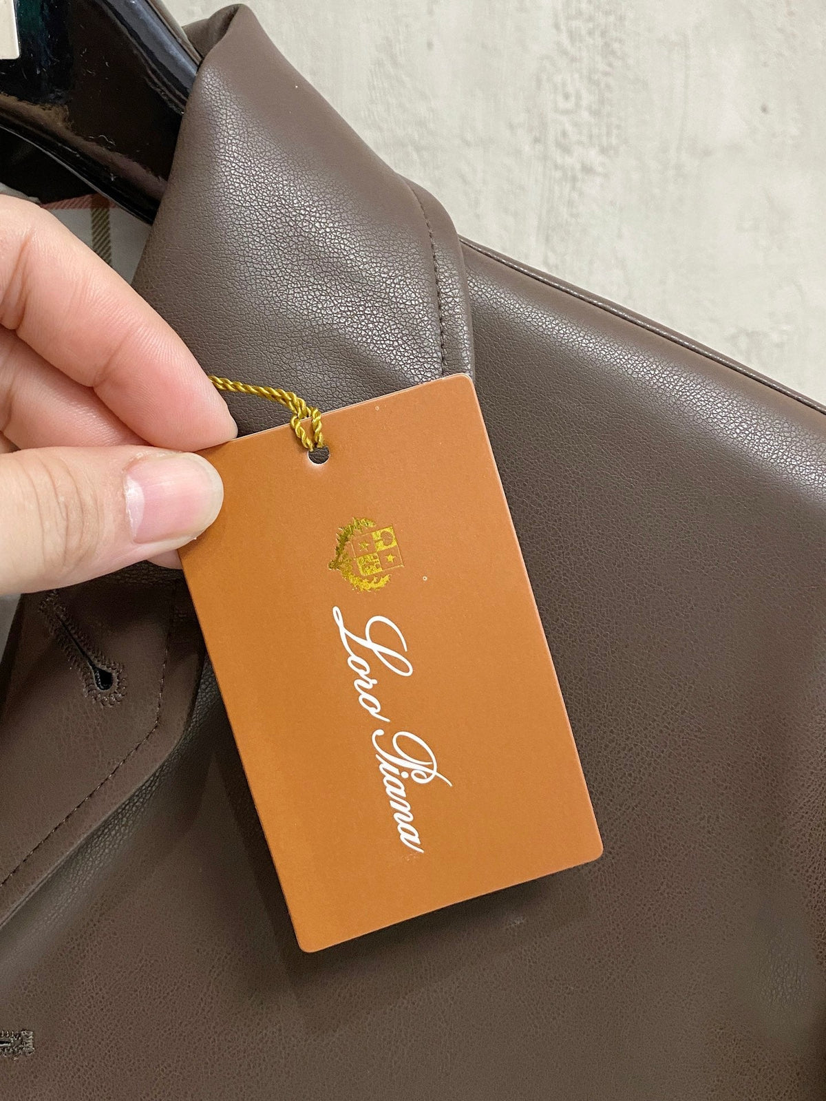 Chaqueta de cuero sintético para hombre