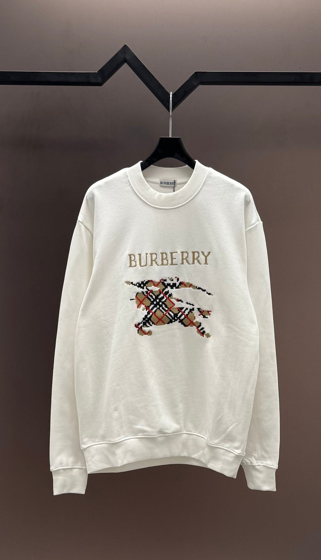 Sudadera con mosaico bordado