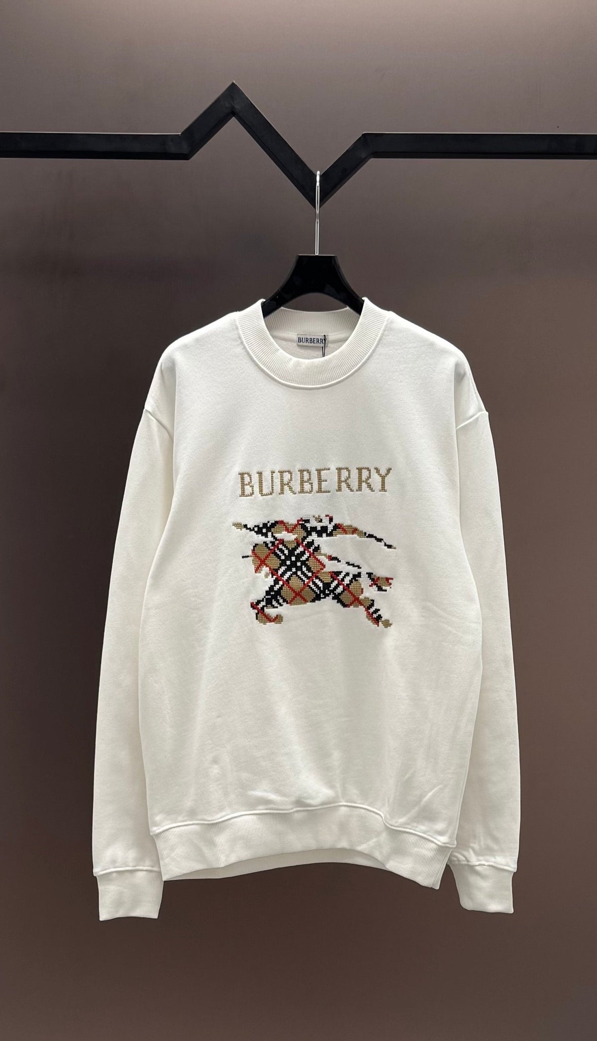 Sudadera con mosaico bordado