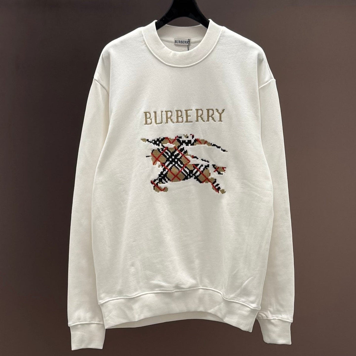 Sudadera con mosaico bordado