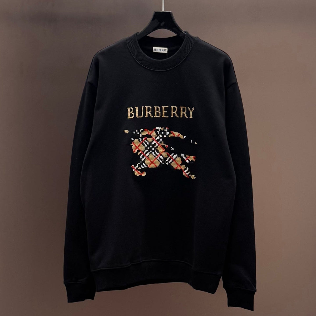 Sudadera con mosaico bordado