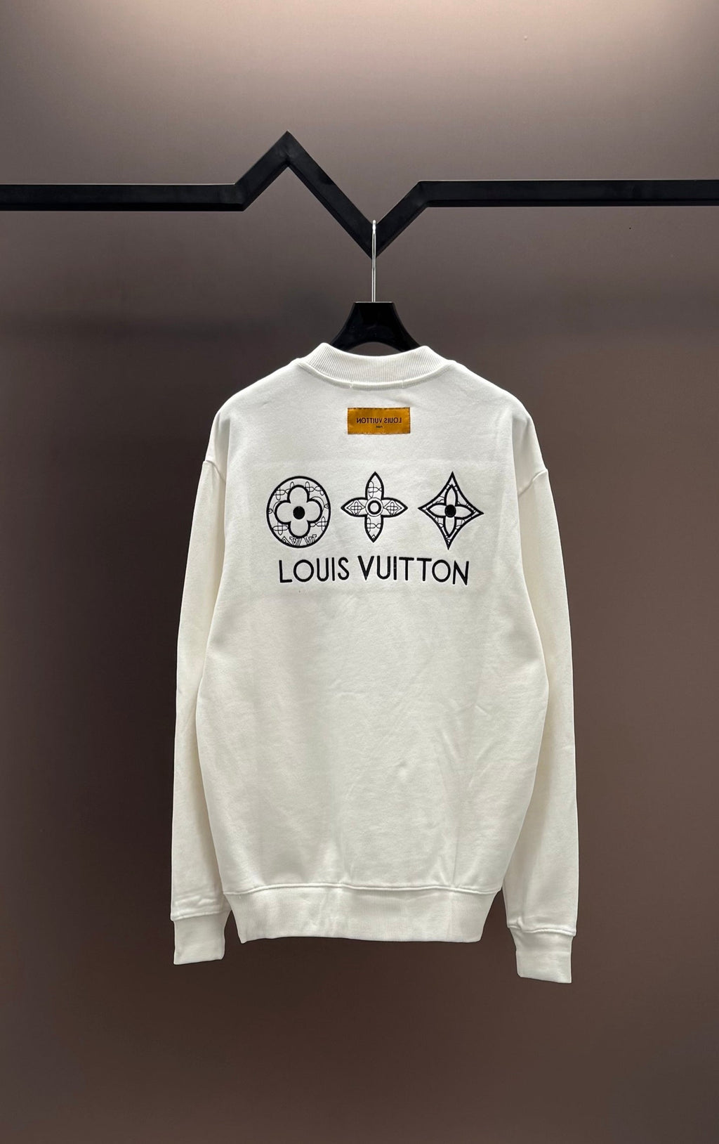 Sudadera clásica con espalda bordada