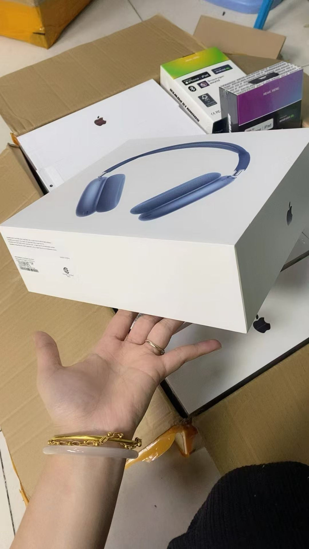 Auriculares inalámbricos supraaurales azules