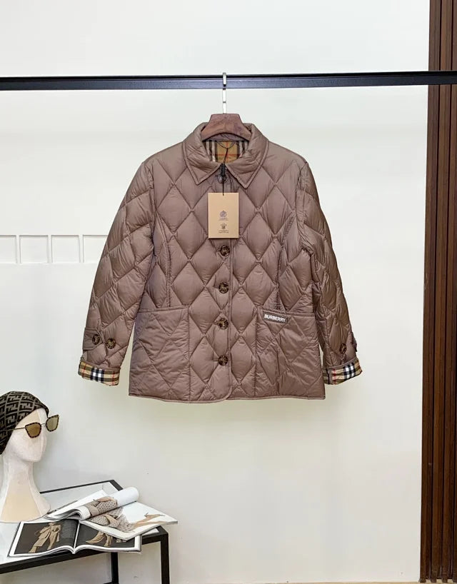 Chaqueta acolchada de rombos