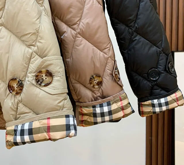 Chaqueta acolchada de rombos